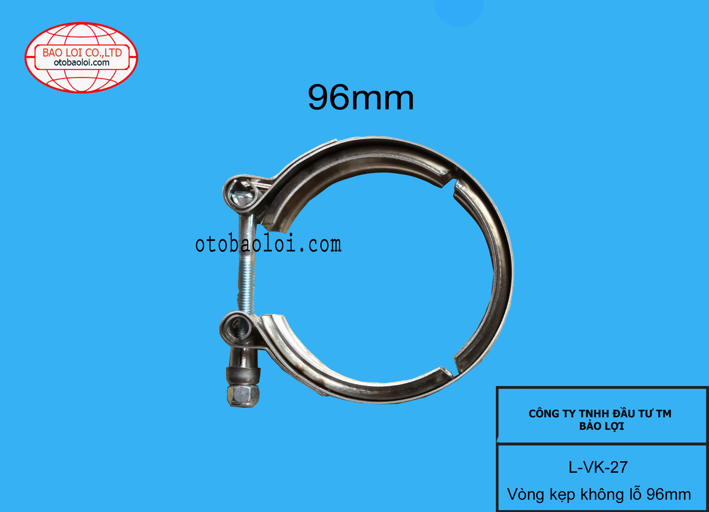 Vòng kẹp không lỗ 96mm