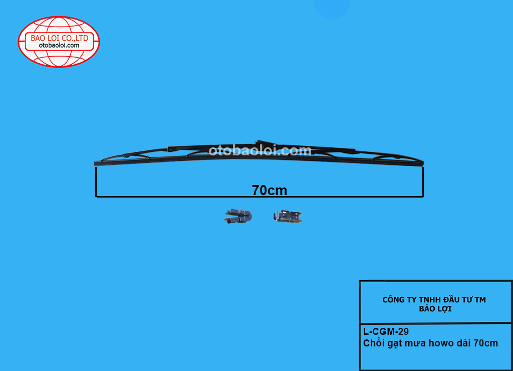 Chổi gạt mưa howo dài 70cm