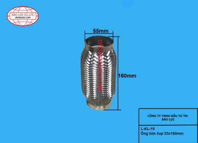 Ống kim loại 55x160mm Ống kim loại 55x160mm
