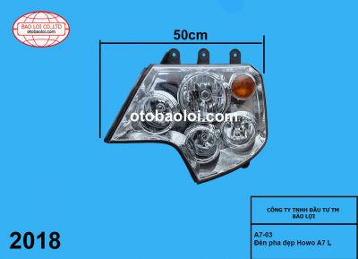 Đèn pha đẹp Howo A7 L(mặt trắng) 