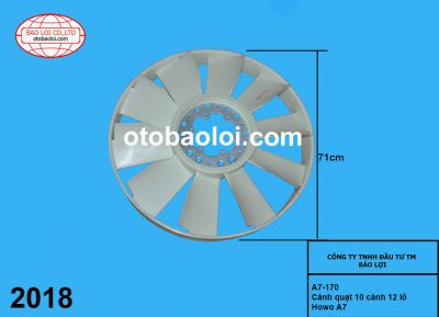  Cánh quạt 10 cánh 12 lỗ Howo A7
