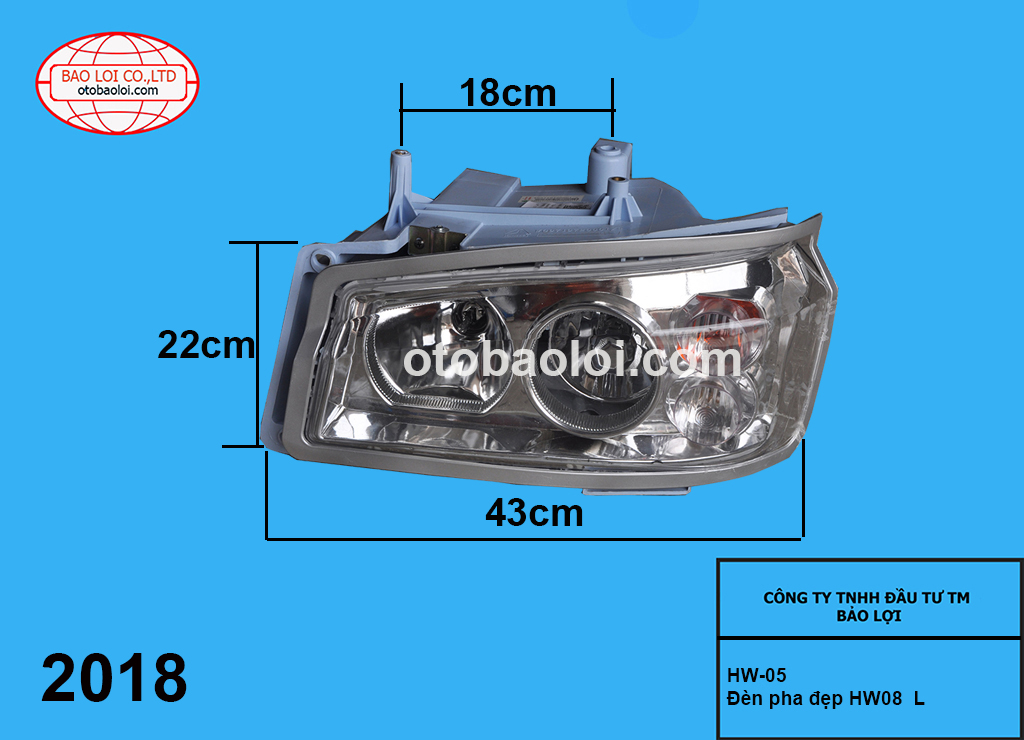 Đèn pha howo đẹp 2008 L HW