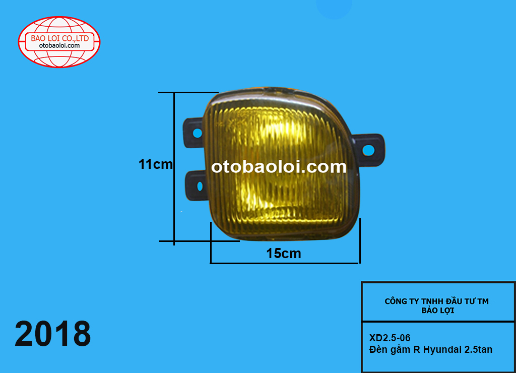 Đèn gầm R Hyundai 2.5tan
