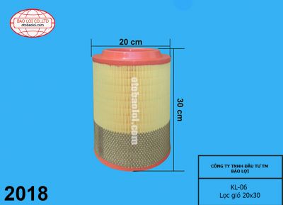 Lọc gió 20x30 PU