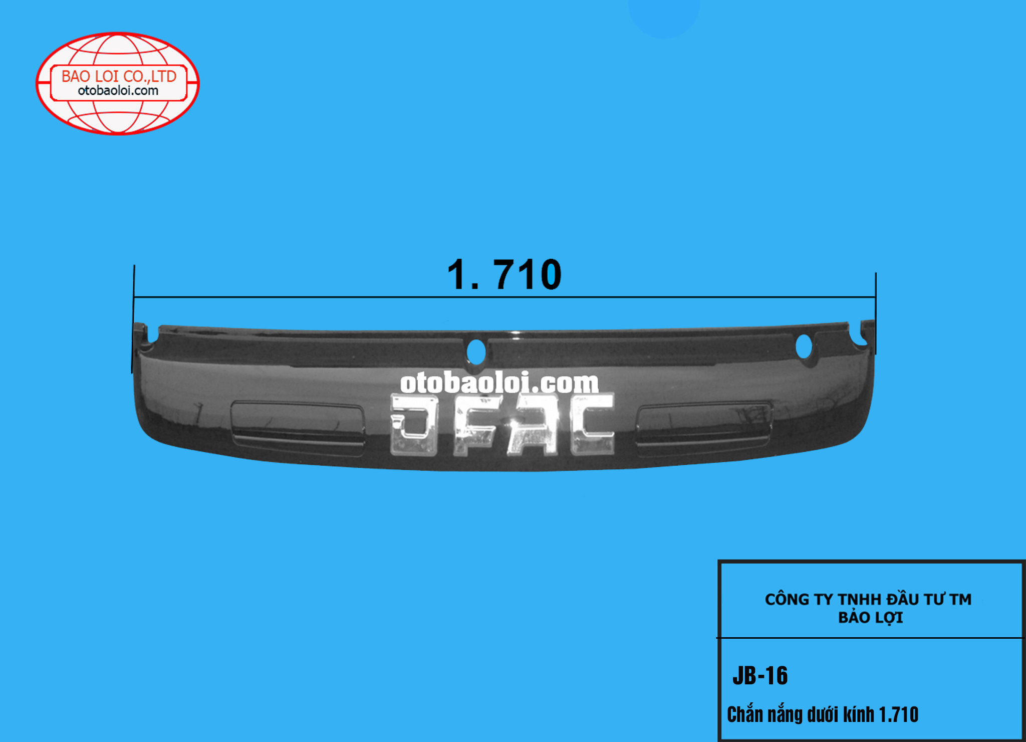 Tấm chắn dưới kính 1.710 jinba