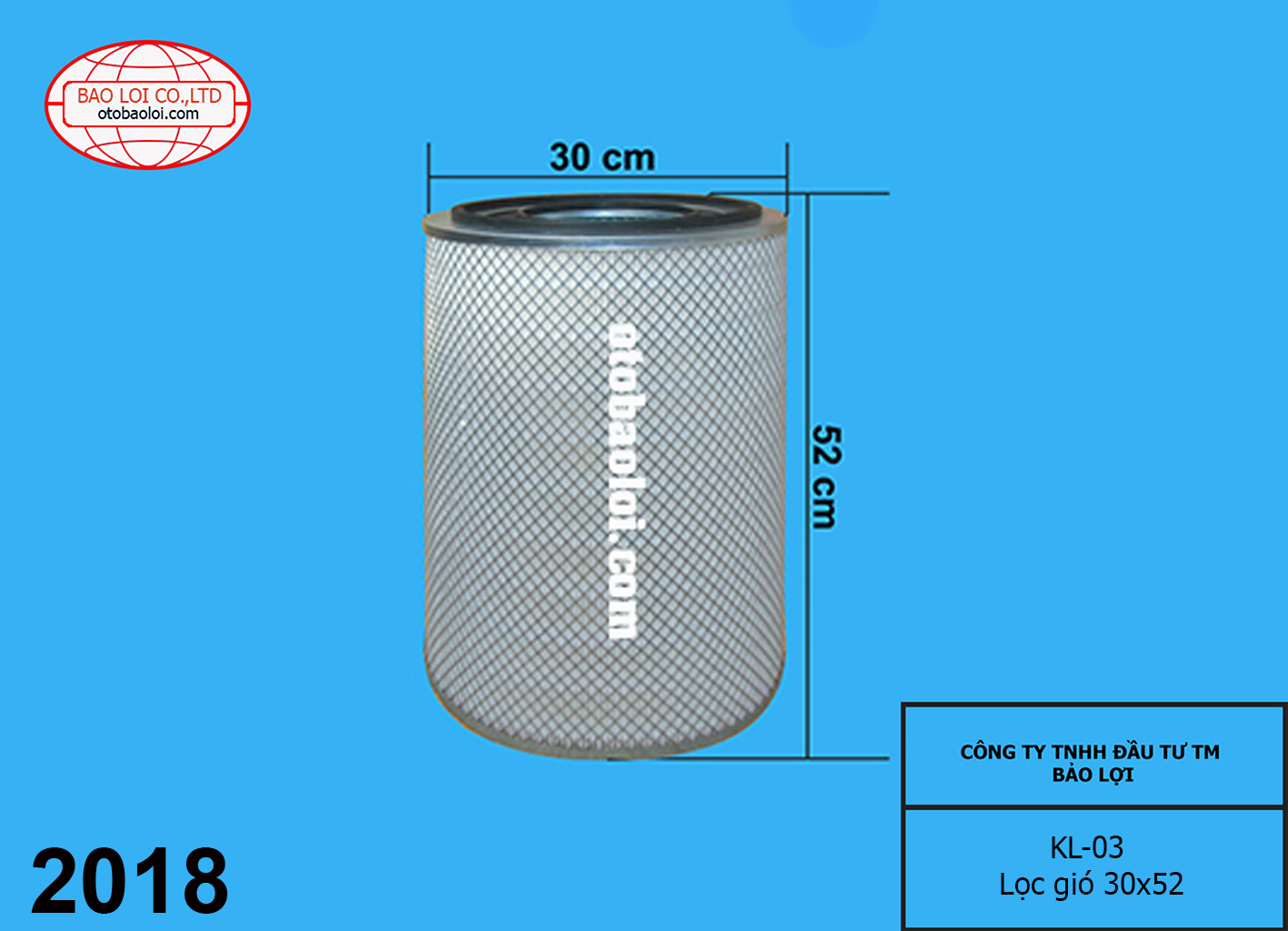 Lọc gió 30x52