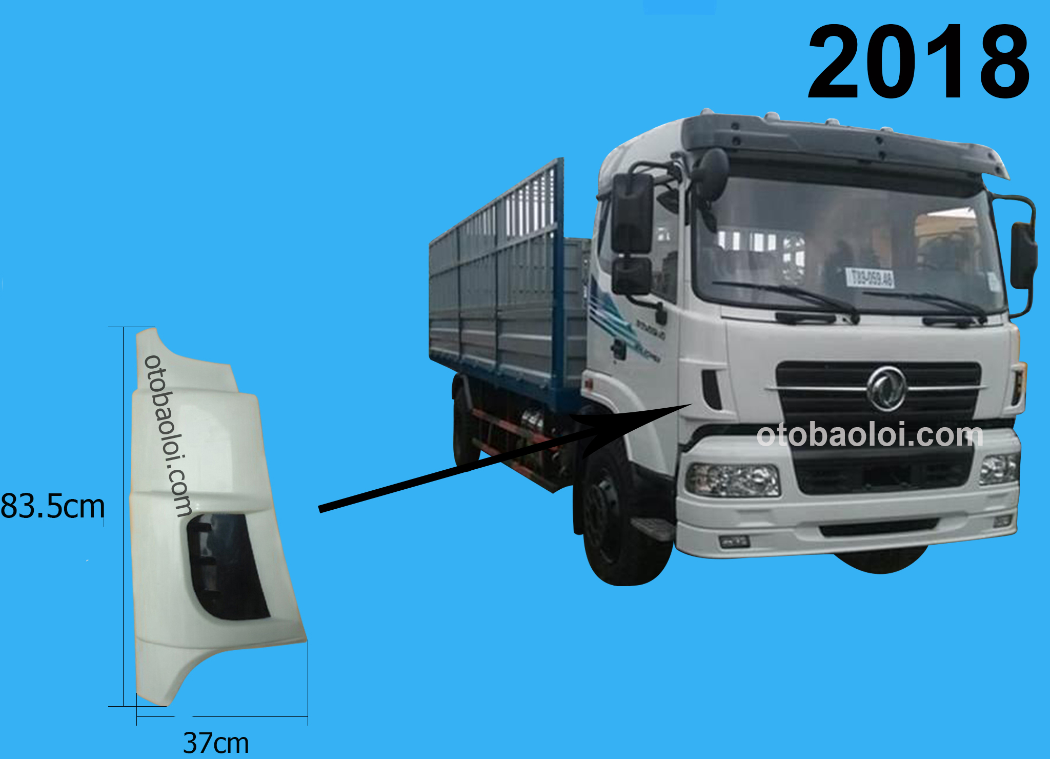 Ốp gió có gờ R 35cm TG8Tan