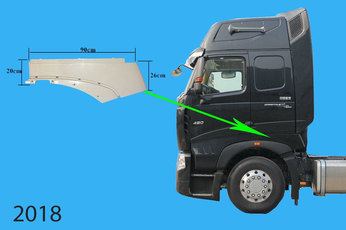 Vè xe đoạn sau bản rộng L Howo A7