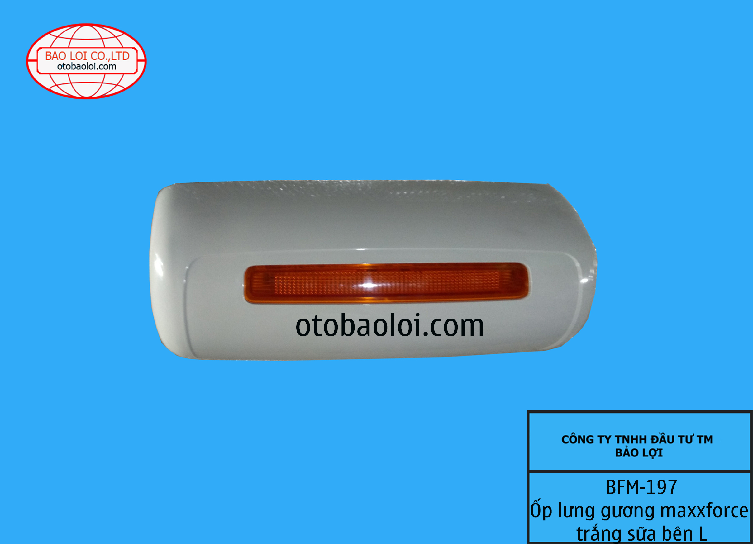 Ốp lưng gương maxxforce trắng sữa bên L