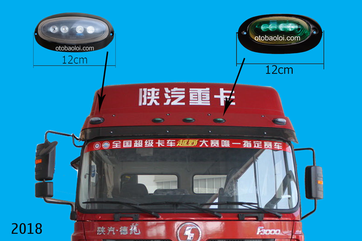 Đèn chắn nắng màu xanh F3000 