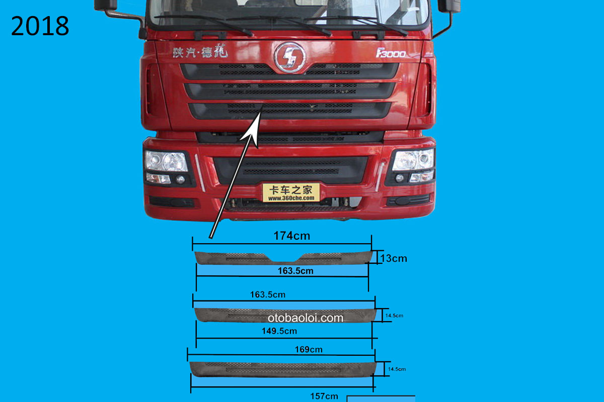 Lưới mặt galang trên giữa dưới F3000 