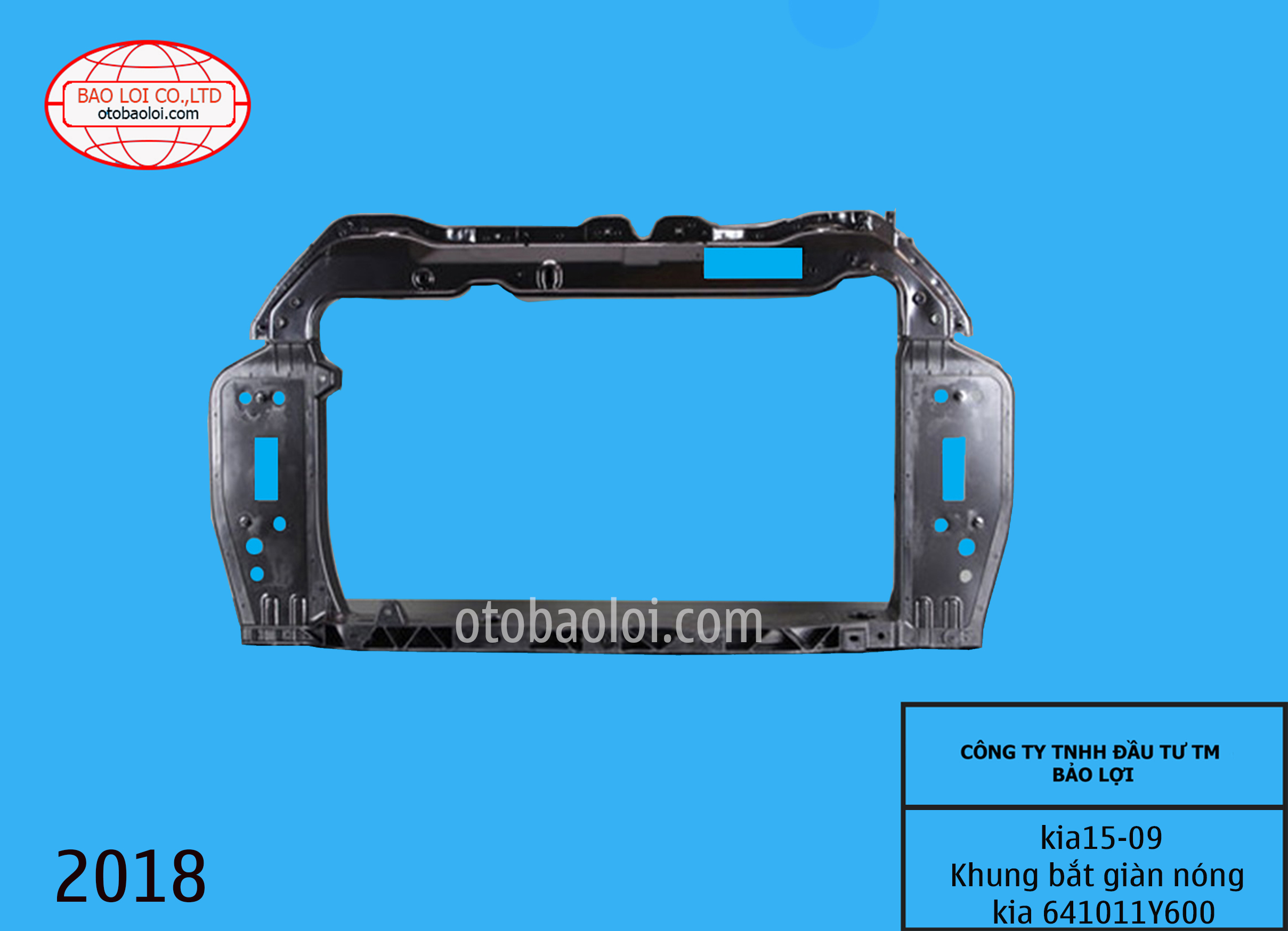 Khung bắt dàn nóng két nước Kia 2012  641011Y000